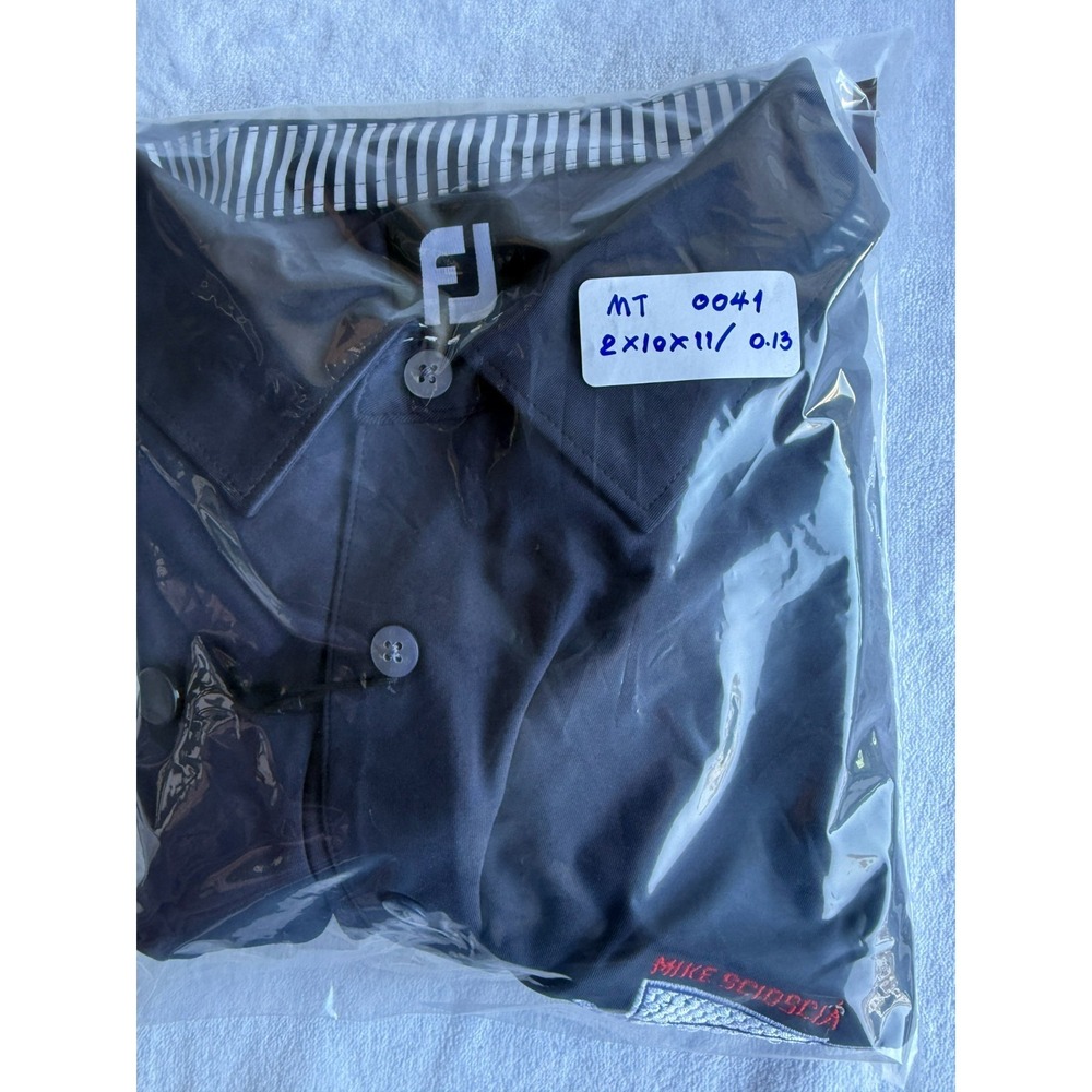 FootJoy Mike Scioscia Golf Polo Shirt Blue Mens XL Sporty Preppy Gorpcore NWT - Picture 14 of 14